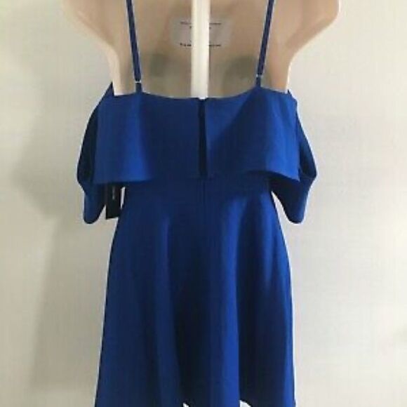 ✨ Royal Blue Off-the-Shoulder Skater Dress✨ - Picture 6 of 7